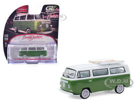 1968 Volkswagen Type II Microbus Green and White Barrett Jackson Series 16 1/64 Diecast Model Car Greenlight 37330C