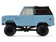 1972 Ford Bronco Custom SUV Light Blue with Black Top Barrett Jackson Series 16 1/64 Diecast Model Car Greenlight 37330F