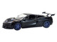 2025 Chevrolet Corvette C8 ZR1 Black with Blue Stripes with Raw Casting Dual Pack 2025 Greenlight Waltersons Collector s Expo Exclusive 1/64 Diecast Model Car Greenlight 51683A