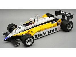 Renault RE30B #16 Rene Arnoux Winner Formula One F1 Italian GP 1982 Mythos Series with Driver Figure and Display Case Limited Edition to 50 pieces Worldwide 1/18 Model Car Tecnomodel TMD18-399B