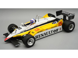 Renault RE30B #15 Alain Prost Winner Formula One F1 Brazilian GP 1982 Mythos Series with Driver Figure and Display Case Limited Edition to 65 pieces Worldwide 1/18 Model Car Tecnomodel TMD18-399C
