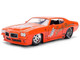 1971 Pontiac GTO Goat s Revenge Orange with Graphics Bigtime Muscle Series 1/24 Diecast Model Car Jada 36591