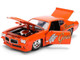 1971 Pontiac GTO Goat s Revenge Orange with Graphics Bigtime Muscle Series 1/24 Diecast Model Car Jada 36591