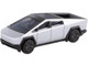 Tesla Cybertruck Pickup Truck Brushed Metal 1/75 Diecast Model Car Tomica 955375-41