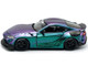 Toyota HKS GR Supra RHD Right Hand Drive Magic Purple Metallic 1/64 Diecast Model Car Pop Race PR64-HKSA90-MG