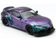 Toyota HKS GR Supra RHD Right Hand Drive Magic Purple Metallic 1/64 Diecast Model Car Pop Race PR64-HKSA90-MG