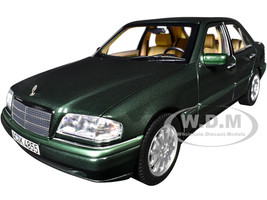 1993 Mercedes Benz C Class Malachite Green Metallic 1/18 Diecast Model Car Norev 183372