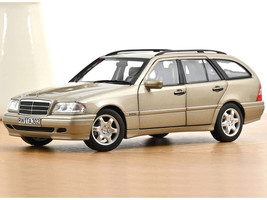 1997 Mercedes Benz C Class T Model Smoke Silver Metallic 1/18 Diecast Model Car Norev 183388