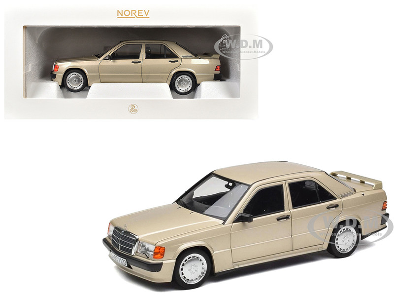 1984 Mercedes Benz 190E 2 3 16 Smoke Silver Metallic 1/18 Diecast Model Car Norev 183831