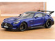 2021 Mercedes Benz AMG GT Black Series Blue Metallic with Carbon Top and Hood Stripes 1/18 Diecast Model Car Norev 183908