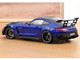 2021 Mercedes Benz AMG GT Black Series Blue Metallic with Carbon Top and Hood Stripes 1/18 Diecast Model Car Norev 183908