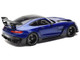 2021 Mercedes Benz AMG GT Black Series Blue Metallic with Carbon Top and Hood Stripes 1/18 Diecast Model Car Norev 183908 2021 Mercedes Benz AMG GT Black Series Blue Metallic with Carbon Top and Hood Stripes 1/18 Diecast Model Car Norev 183908