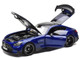 2021 Mercedes Benz AMG GT Black Series Blue Metallic with Carbon Top and Hood Stripes 1/18 Diecast Model Car Norev 183908 2021 Mercedes Benz AMG GT Black Series Blue Metallic with Carbon Top and Hood Stripes 1/18 Diecast Model Car Norev 183908