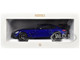 2021 Mercedes Benz AMG GT Black Series Blue Metallic with Carbon Top and Hood Stripes 1/18 Diecast Model Car Norev 183908 2021 Mercedes Benz AMG GT Black Series Blue Metallic with Carbon Top and Hood Stripes 1/18 Diecast Model Car Norev 183908