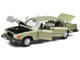 1979 Mercedes Benz 450 SEL US Version Silver Green Metallic with Green Interior 1/18 Diecast Model Car Norev 183975 1979 Mercedes Benz 450 SEL US Version Silver Green Metallic with Green Interior 1/18 Diecast Model Car Norev 183975