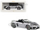 2023 718 Spyder RS Weissach Pack GT Silver Metallic with Carbon Hood 1/18 Diecast Model Car Norev 187270 2023 718 Spyder RS Weissach Pack GT Silver Metallic with Carbon Hood 1/18 Diecast Model Car Norev 187270