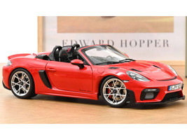 2023 Porsche 718 Spyder RS Guards Red 1/18 Diecast Model Car Norev 187271