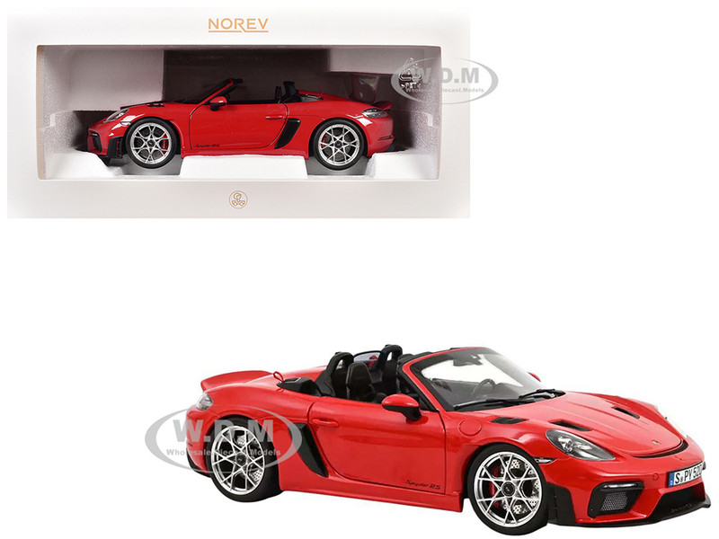 2023 Porsche 718 Spyder RS Guards Red 1/18 Diecast Model Car Norev 187271