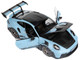 2022 Porsche 911 GT3 RS Weissach Pack Gulf Blue with Carbon Top and Hood Stripes 1/18 Diecast Model Car Norev 187367