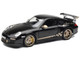 2009 Porsche 911 GT3 RS Black with Gold Accents and Wheels 1/18 Diecast Model Car Norev 187563 2009 Porsche 911 GT3 RS Black with Gold Accents and Wheels 1/18 Diecast Model Car Norev 187563