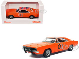 1969 Dodge Charger #01 General Lee Orange 1/43 Diecast Model Car Norev 950003