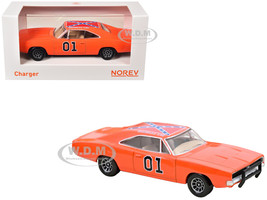 1969 Dodge Charger #01 General Lee Orange 1/43 Diecast Model Car Norev 950003