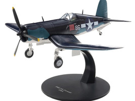 Vought F4U 1A Corsair Fighter Aircraft Maj Gregory Pappy Boyington VMF 214 United States Marine Corps 1/72 Diecast Model Militaria Die Cast 27299-42