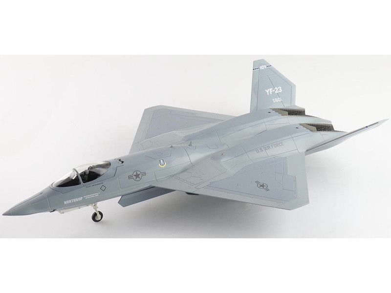 Northrop YF 23 Black Widow II Stealth Fighter Aircraft #87 0801 PAV 2 1990 United States Air Force Air Power Series 1/72 Diecast Model Hobby Master HA2850