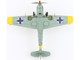 Messerschmitt Bf 109E 3 Fighter Aircraft White 2 Jan Reznak 13 slow JG 52 Kraznodar USSR 1943 German Luftwaffe Air Power Series 1/48 Diecast Model Hobby Master HA8724