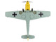 Messerschmitt Bf 109E 3 Fighter Aircraft White 4 Unteroffizier Horst Perez 4 JG 26 1940 German Luftwaffe Air Power Series 1/48 Diecast Model Hobby Master HA8730