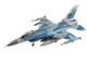 Lockheed F 16C Fighting Falcon Fighter Aircraft 86 0335 Blue Splinter 354th Wing 18th AGRS Eielson AFB 2018 United States Air Force Air Power Series 1/72 Diecast Model Hobby Master HA38005