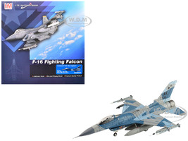 Lockheed F 16C Fighting Falcon Fighter Aircraft 86 0335 Blue Splinter 354th Wing 18th AGRS Eielson AFB 2018 United States Air Force Air Power Series 1/72 Diecast Model Hobby Master HA38005