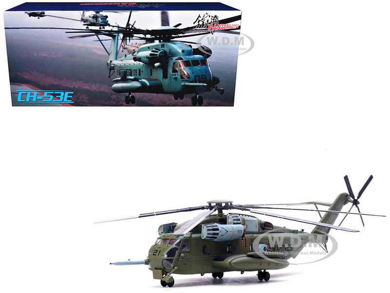 Sikorsky CH 53E Super Stallion Helicopter #21 163086 VMX 1 MCAS Yuma 2021 United States Marine Corps 1/72 Diecast Model Panzerkampf 14060PB21