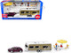 Porsche Macan Turbo Maroon Metallic and Dethleffs Exclusiv Emotion Caravan with Figures and Camp Accessories Set 1/55 Diecast Models Siku SK2542 Porsche Macan Turbo Maroon Metallic and Dethleffs Exclusiv Emotion Caravan with Figures and Camp Accessories Set 1/55 Diecast Models Siku SK2542