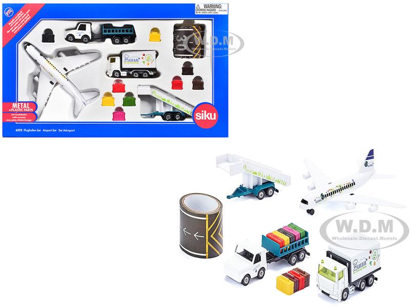 Airport 14 piece Set Diecast Models Siku SK6312