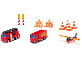 Fire Brigade 11 piece Set Diecast Models Siku SK6330