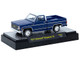 1977 Chevrolet Cheyenne 10 Pickup Truck Blue Metallic with White Top and Blue Interior Limited Edition to 7700 pieces Worldwide 1/64 Diecast Model Car M2 Machines 31500-MJS87