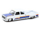 1975 Chevrolet Cheyenne Super 30 Dually Pickup Truck White with Blue Hood and Stripes Limited Edition to 8800 pieces Worldwide 1/64 Diecast Model Car M2 Machines 39000-MJS08 1975 Chevrolet Cheyenne Super 30 Dually Pickup Truck White with Blue Hood and Stripes Limited Edition to 8800 pieces Worldwide 1/64 Diecast Model Car M2 Machines 39000-MJS08