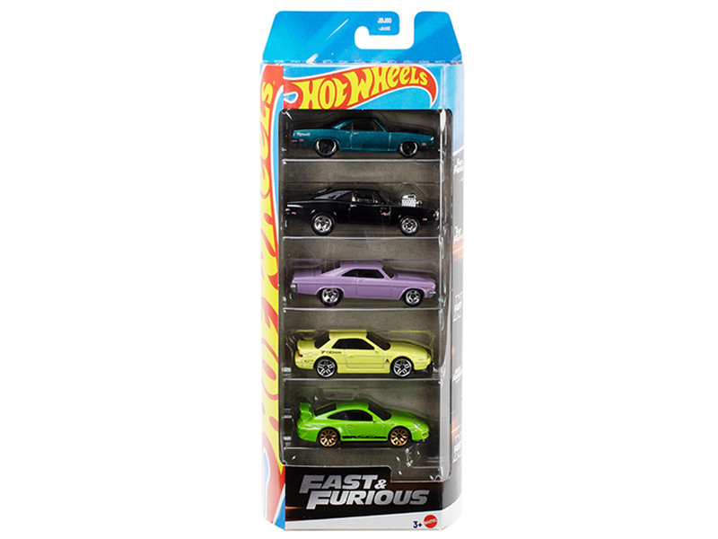 Fast & Furious 5 piece Set die Diecast Model Cars Hot Wheels JDR19