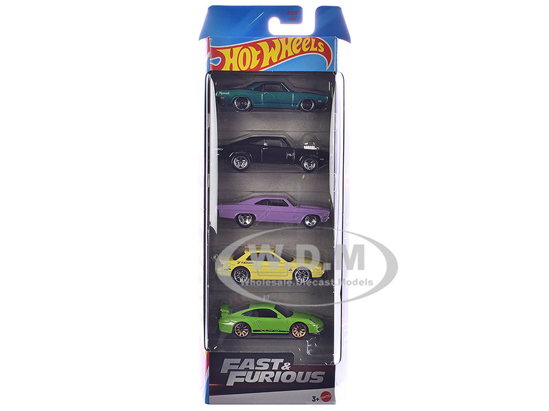 Fast & Furious 5 piece Set die Diecast Model Cars Hot Wheels JDR19