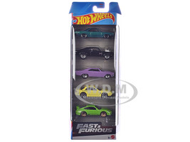 Fast & Furious 5 piece Set Diecast Model Cars Hot Wheels JDR19