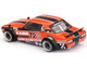 Nissan Skyline 2000GT R KPGC10 RHD Right Hand Drive #72 Kaido Racing V1 Orange with Black Stripes and Graphics Designed by Jun Imai Kaido House Special 1/64 Diecast Model Car Mini GT KHMG195