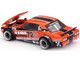 Nissan Skyline 2000GT R KPGC10 RHD Right Hand Drive #72 Kaido Racing V1 Orange with Black Stripes and Graphics Designed by Jun Imai Kaido House Special 1/64 Diecast Model Car Mini GT KHMG195