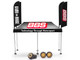 Kaido House BBS Tent V1 Black with Extra Wheels for 1/64 Scale Models Mini GT KHMG199