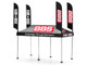 Kaido House BBS Tent V1 Black with Extra Wheels for 1/64 Scale Models Mini GT KHMG199