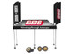 Kaido House BBS Tent V1 Black with Extra Wheels for 1/64 Scale Models Mini GT KHMG199