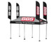 Kaido House BBS Tent V1 Black with Extra Wheels for 1/64 Scale Models Mini GT KHMG199