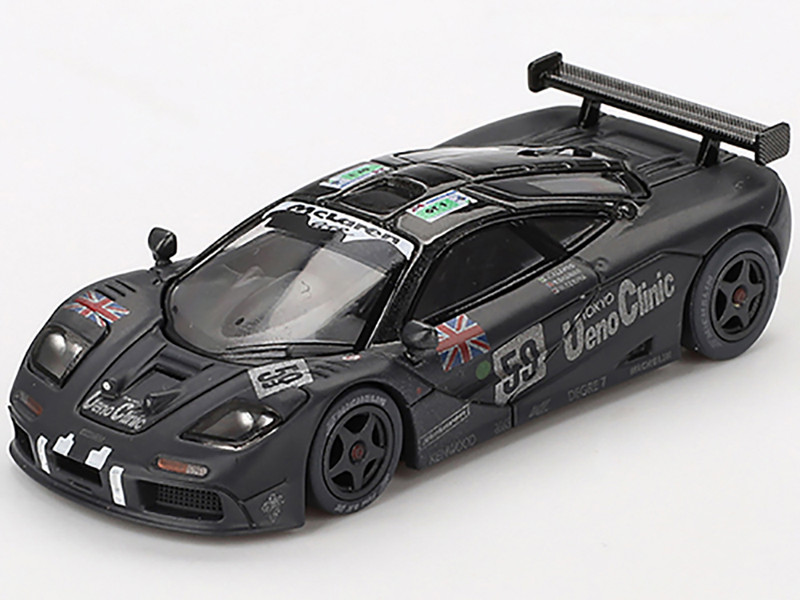McLaren F1 GTR #59 Yannick Dalmas JJ Lehto Masanori Sekiya Post Race Weathered Winner 24 Hours of Le Mans 1995 Limited Edition 1/64 Diecast Model Car Mini GT MGT00870