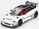 Mazda AZ 1 Liberty Walk LB40 RHD Right Hand Drive White with Black Top 2024 Tokyo Auto Salon Limited Edition 1/64 Diecast Model Car Mini GT MGT00953