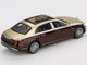 Mercedes Maybach S 680 Gold Metallic and Dark Red Metallic Limited Edition 1/64 Diecast Model Car Mini GT MGT00962